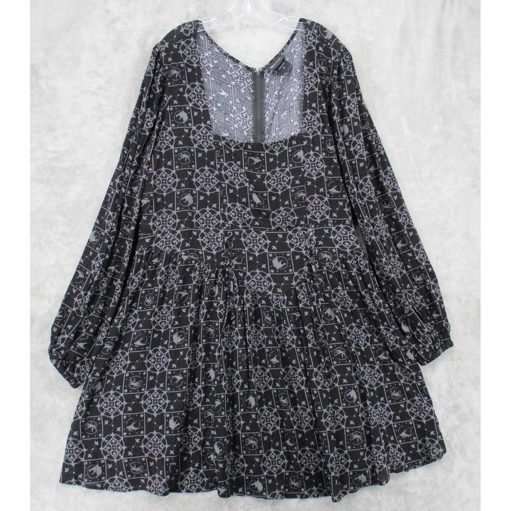 The Witcher Dress Womens Size 4 US 4X Witchy Lace Up Gothic Grunge Whimsigoth